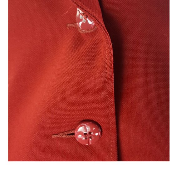 Vintage Paris Star Women sz 12 Blazer Red Made in Canada 🇨🇦 totally Canadian - Picture 3 of 8
